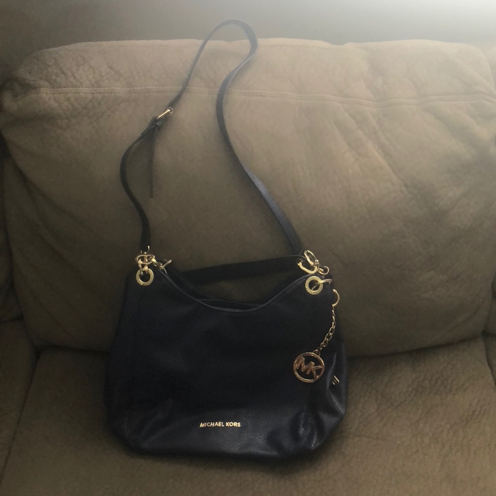 Michael Kors blue handbag